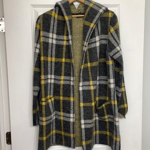 Don’t wear anymore! Cute plaid long fall jacket